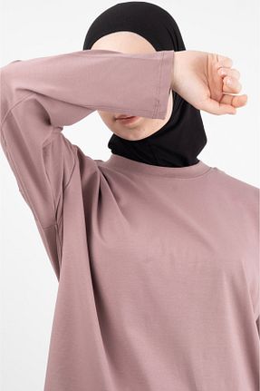 سوئیشرت حجاب صورتی زنانه پنبه ای Vauva - کد 932978857