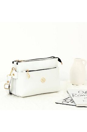 کیف دوشی سفید زنانه چرم مصنوعی HONEY BAG - کد 932987571