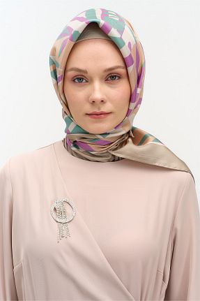 روسری بنفش 90 x 90 Setrms - کد 932983856