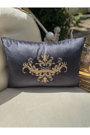کوسن و روکش کوسن طوسی مخمل conthes - کد 381504173