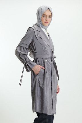 کلاه و ابایا طوسی زنانه بافتنی Setrms - کد 932987843