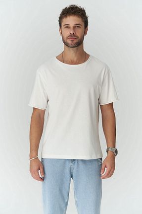 تیشرت نباتی مردانه اورسایز MAİ COLLECTİON - کد 843259896