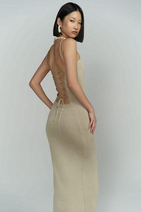 لباس طوسی زنانه تریکو BOHEMAİ - کد 820262552