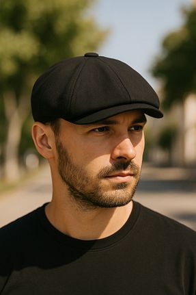 کلاه مشکی مردانه پنبه ای LAGRANZE - کد 932986097