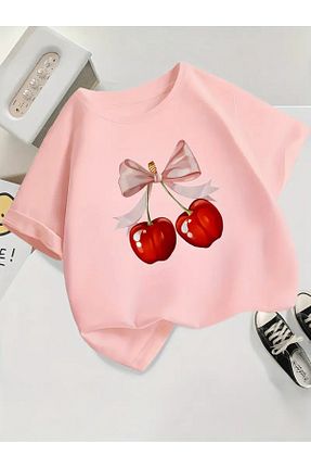 تیشرت صورتی بچه گانه رگولار Afternoon Kids - کد 933646725