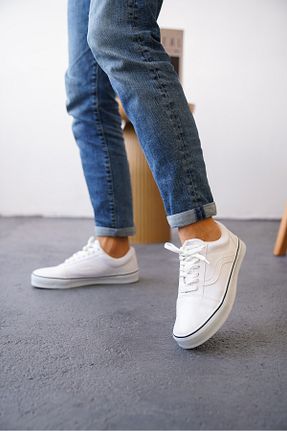 کفش اسنیکر سفید مردانه بند دار lavishoes - کد 933064393