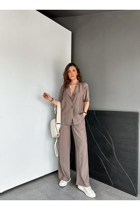 ست بالاتنه و پائین تنه رنگی زنانه بافتنی Zerrincan Giyim - کد 933056676