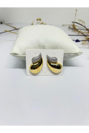 گوشواره جواهر زرد زیرکن ısıkkonya - کد 933079965