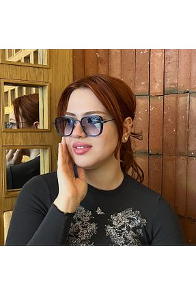 عینک آفتابی سرمه ای زنانه 53 NOYZZ - کد 933079060