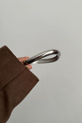 دستبند استیل (فولاد) طوسی زنانه استیل (فولاد) Okko Store - کد 933670418