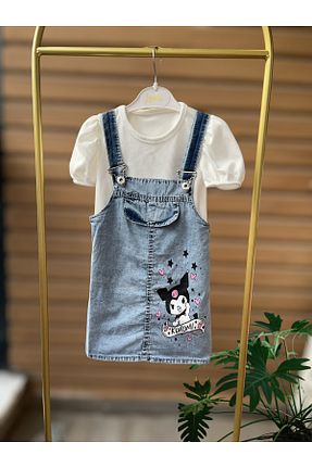ست بالاتنه و پائین تنه آبی بچه گانه بافتنی Lomix kids - کد 933676689