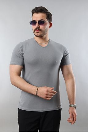 تیشرت مشکی مردانه یقه هفت STOCX - کد 933072435
