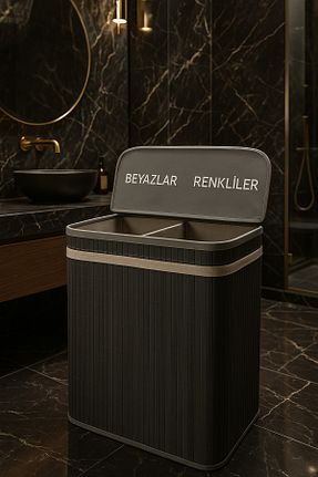 سبد لباس طوسی بامبو GÖNÜL - کد 933676303