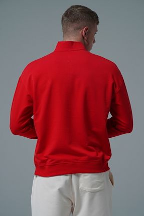 سوئیشرت قرمز مردانه ساده George Phoenix - کد 933098985