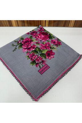 روسری طوسی پنبه ای Eripek - کد 933090339
