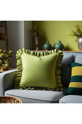 کوسن و روکش کوسن سبز پنبه ای Bc Home - کد 790548788