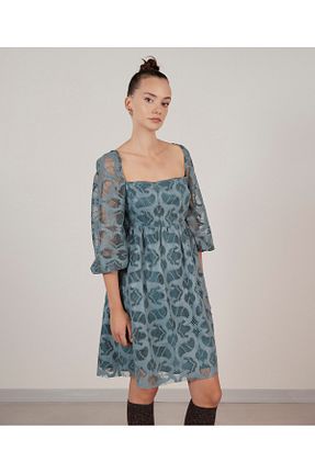 لباس آبی زنانه بافتنی Yargıcı - کد 767012579
