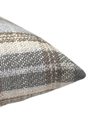 کوسن و روکش کوسن طوسی کتان Bally Home - کد 801667376