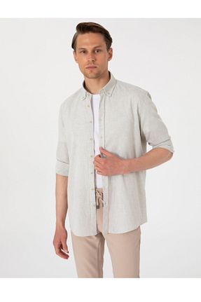 پیراهن سبز مردانه رگولار Pierre Cardin - کد 933124212