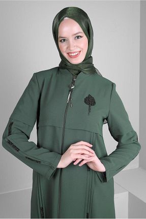 شال خاکی زنانه پلی استر Alvina - کد 805630752