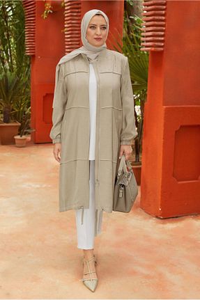کت حجاب بژ زنانه رگولار Alvina - کد 933860153