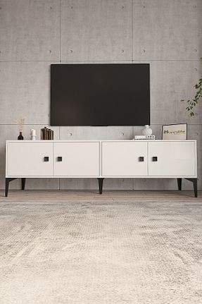میز و پایه تلویزیون سفید MDF Happylife Furniture Design - کد 894197103
