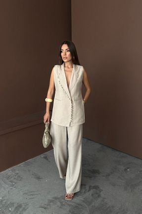 ست بالاتنه و پائین تنه بژ زنانه تریکو velmorafashion - کد 933872922
