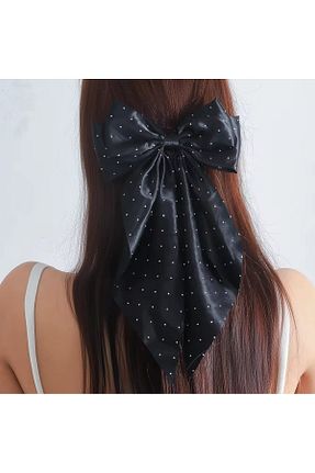 گیره سر مشکی زنانه ساتن LO ADORO - کد 933178173