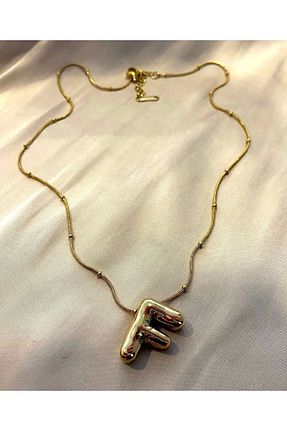 گردنبند استیل ( فولاد ) طلائی مردانه استیل (فولاد) Venüs Accessory - کد 797957553