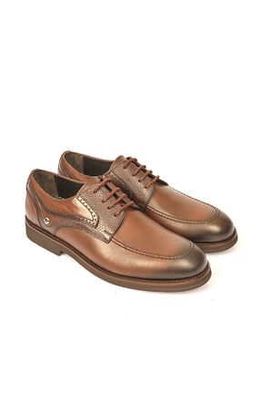 دمپائی قهوه ای مردانه چرم خالص Pierre Cardin - کد 805905921