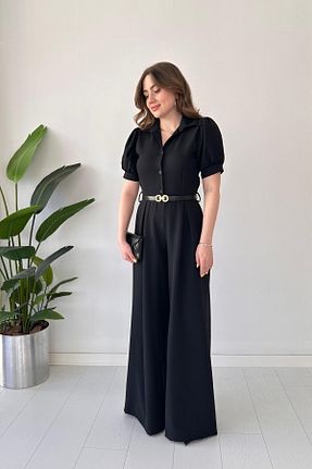 سرهمی مشکی زنانه آستین کوتاه MaziButik - کد 933895772