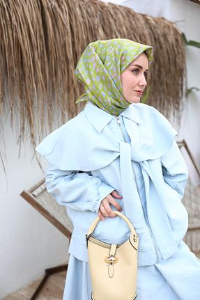 روسری سبز İpek Tivil Silk Home - کد 933184803