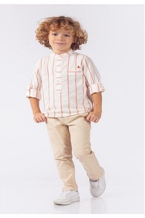 ست بالاتنه و پائین تنه بژ بچه گانه بافتنی Yollo Kids - کد 933912603