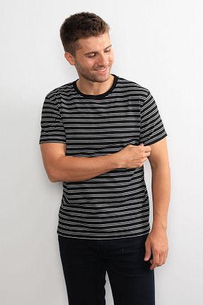 تیشرت مشکی مردانه رگولار F&K - کد 839641900
