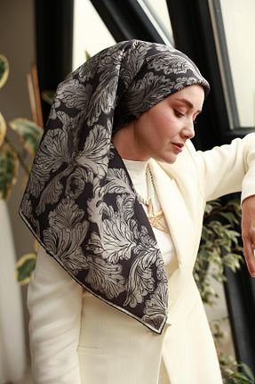 روسری طوسی İpek Tivil Silk Home - کد 933223286