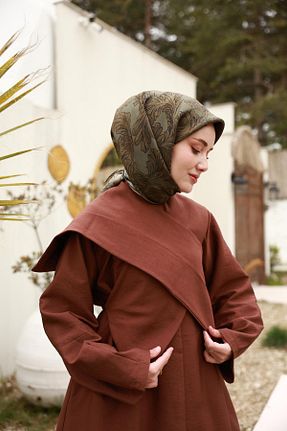 روسری خاکی İpek Tivil Silk Home - کد 933222868
