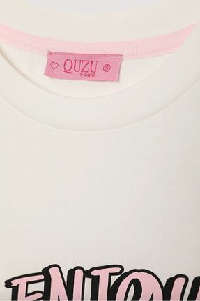 تیشرت نباتی زنانه اورسایز Quzu - کد 933227175