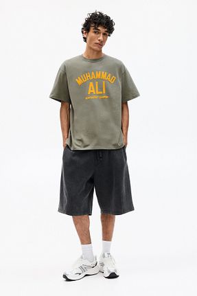 تیشرت سبز مردانه Boxy Pull & Bear - کد 933259888