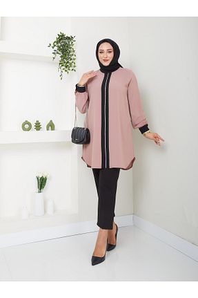 تونیک حجاب صورتی زنانه پلی استر Doque - کد 836067406