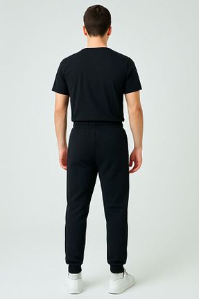 شلوار کرمگن مشکی مردانه پاچه کش دار Simyon Styles - کد 933236049