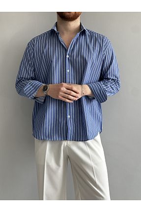 پیراهن سرمه ای مردانه اورسایز MENOFOURSWEAR - کد 933248476