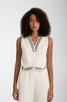 ست بالاتنه و پائین تنه سفید زنانه بافتنی İLKCET MODA - کد 933283538