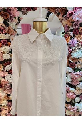 پیراهن سفید زنانه رگولار On Fashion - کد 933276149