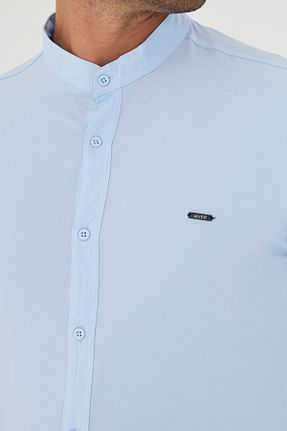 پیراهن آبی مردانه اسلیم masso moda - کد 933292571