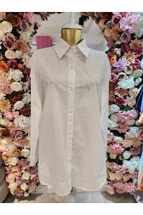 پیراهن سفید زنانه رگولار On Fashion - کد 933276149