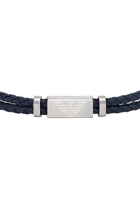 دستبند جواهر سرمه ای مردانه استیل (فولاد) Emporio Armani - کد 734060868