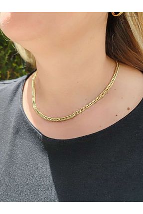 گردنبند طلا رنگی زنانه 14 عیار Berr Diamond - کد 926964735