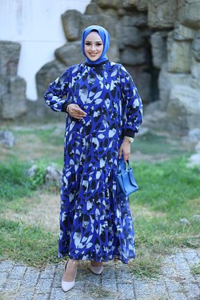 لباس حجاب سرمه ای زنانه رگولار HARMAN BUTİK - کد 856648604