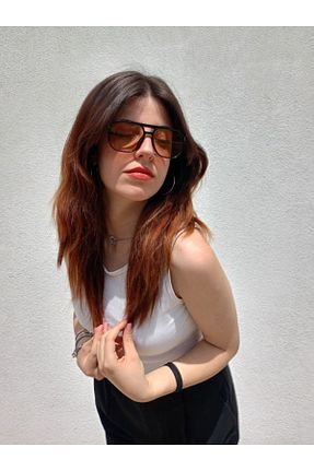 عینک آفتابی قهوه ای زنانه 54 Sunglasses - کد 933326955