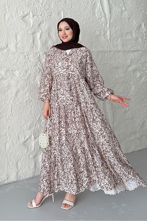 لباس قهوه ای زنانه بافتنی Rimel Moda - کد 934101391